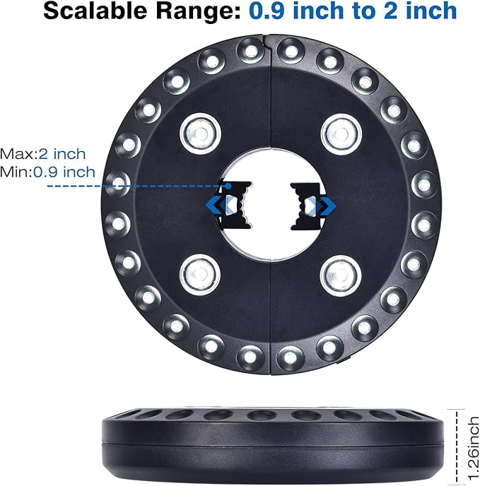 LATME Patio Umbrella Light Rechargeable Umbrella Lights– 10-25 Hours Runtime,Umbrella Pole Light 3 Lighting Modes | Lumora