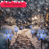 Christmas Snowflake Pathway Lights, 6 Pack Outside Walkway Markers Lights 7.5 Feet Christmas Outdoor Decorations | Lumora