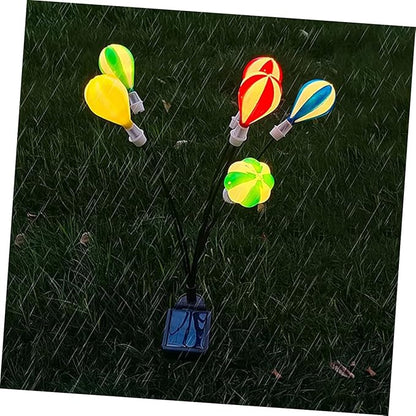 BESPORTBLE 2pcs Solar Garden Light Hot Air Balloon Decorative Lights Outdoor Patio Decorative Garden