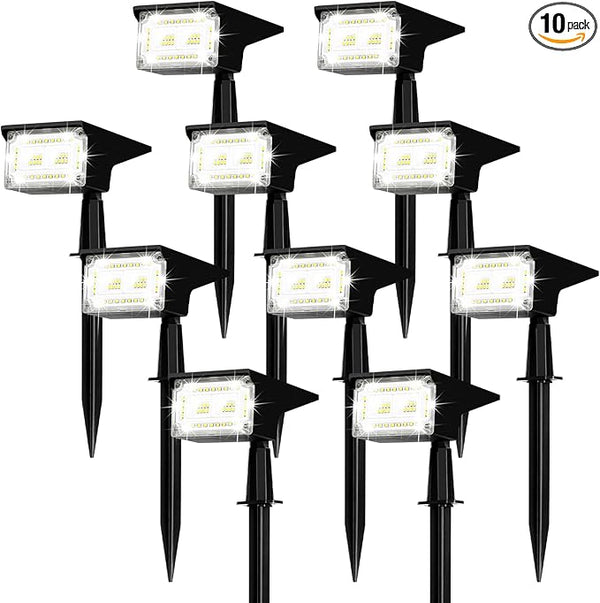 ZJOJO Solar Lights Outdoor Waterproof IP65, Solar Spot Light 40 LED 4 Lighting Modes Solar Powered Garden Yard Spot | Lumora