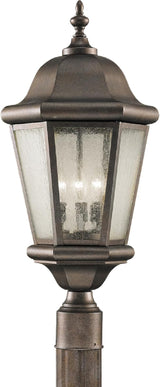 Feiss OL5907CB Martinsville Outdoor Post Lantern Lighting, 3-Light, 180watts, Bronze (10"W by 22"H) | Lumora