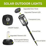 EXCMARK 16 Pack Solar Lights Outdoor Waterproof for Garden Pathway Walkway Driveway Yard Lawn Decorative Landscape | Lumora