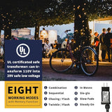 XTF2015 105ft 300 LED Christmas String Lights, End to End Plug 8 Modes Christmas Lights UL Certified Outdoor Indoor | Lumora