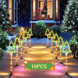 10 in 1 Solar Fantasy Christmas Tree Lights and Garden Ground Stake Lights, Holiday Decoration Lights Led Garden | Lumora