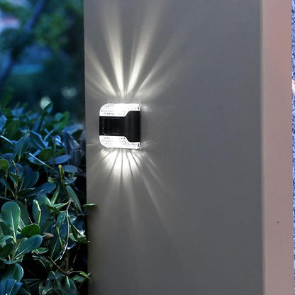 4PCS IP65 Waterproof Solar Lights Outdoor, Led Solar White Lights, LED Solar Stair Outdoor Light, Garden Yard Fence Wall Lamp for Outdoor Stairs, Step, Fence, Yard, Patio, Pathway, Garden Decor