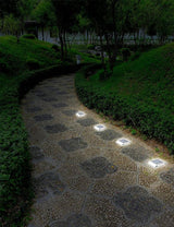 Nature Power (21072) Solar Powered LED Pathway Lights, Stainless Steel, 4-Pack | Lumora
