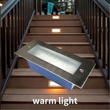 Garosa 12LED,Water Proof Stainless Steel Stair Lights,Outdoor Landscape Lights for Fences,Stairs,Balconies | Lumora