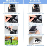 T-SUNUS 20 LED Solar Spotlights, IP65 Waterproof 2-in-1 Outdoor Solar Landscape Light for Yard Garden Driveway | Lumora