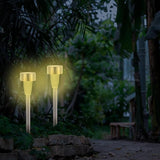 12pcs Solar Pathway Lights Outdoor Solar Garden Lights Warm White Stainless Steel Landscape Lighting for Yard Patio | Lumora