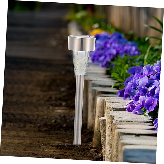 Solar Stake Lamp for Outdoor Garden Waterproof LED Courtyard Light Ground Stake Solar Yard Lights for Pathway and Lawn Decoration
