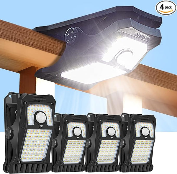 118Leds Solar Motion Sensor Lights Outdoor, Clip on Solar Lights Outdoor Waterproof, High Bright Solar Powered | Lumora