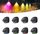 SOLPEX Solar Lights Outdoor Waterproof IP65, Solar Stair Lights Outdoor for Fence, Deck, Step, RGB Multicolor LED | Lumora