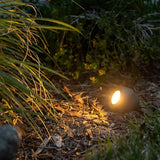 VOLT 12V Decorative Rock Outdoor Spotlight (Gray) with 4W 2700K Warm White 300 Lumen MR11 LED Bulb for Low Voltage | Lumora