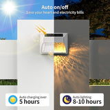 Solar Fence Deck Lights Outdoor 8 Pack Waterproof Dusk to Dawn Warm White/Cool White, Solar Powered LED Lights | Lumora