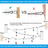 String Light Hanging Kit,Guide Wire for Outdoor String Lights, Shade sail Hardware kit,with 164 Ft Nylon Coated | Lumora