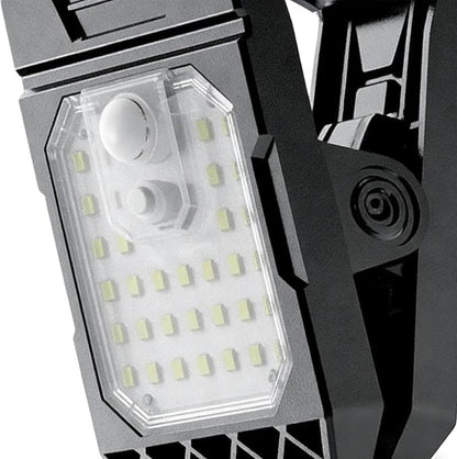 Weatherproof Motion Solar Light, Outdoor LED Clamp On, Solar-Powered Lamp for Backyard and Porch, High Efficiency Safe Nighttime Illumination, Street Road Parking Lot Basketball Lighting