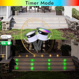 FVTLED LED Deck Lights Kit, 6pcs Φ1.22 WiFi Smart Phone Control Low Voltage Recessed RGBW Deck Lighting Waterproof | Lumora