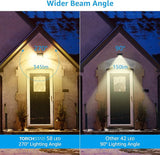 TORCHSTAR 58 LED Solar Powered Security Light, 4 Modes Cordless Motion Sensor Dusk to Dawn - Outdoor Wall Light | Lumora