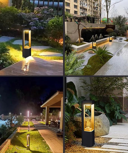 Outdoor Solar Pathway Light 10W LED Solar Landscape Path Light Modern Aluminum Garden Light with IP65 Waterproof External Solar Bollard Lights for Front/Back Door Porch Patio Yard