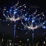 JJGoo Solar Firework Lights, 2 Pack 180 LEDs 2 Lighting Modes Solar Lights Outdoor Waterproof for Garden Patio | Lumora