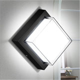 Exterior Wall Lights, Modern Waterproof Outdoor Ceiling Wall Mount Lighting, Black Square Small Led Porch Light | Lumora