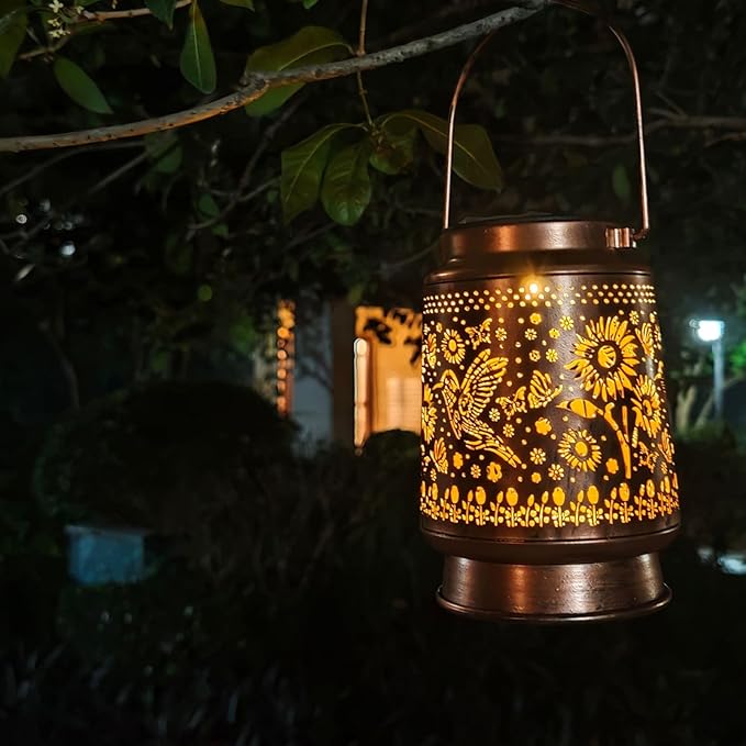 Hummingbird Solar Light Outdoor Waterproof Hanging, Hummingbird Garden Decoration Metal led Solar Light, Suitable | Lumora