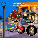 10 Pack String Light Poles,10 Ft Light Poles for Outside String Lights,Outdoor Lights Pole with Fork,Metal Poles | Lumora