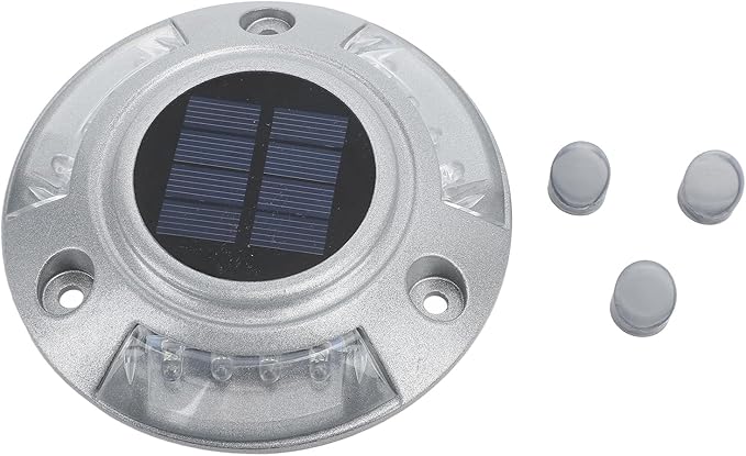 Driveway Dock Light, 800m Visible Distance Silver Solar Dock Light, Pathway Working Time Up to - Outdoor Deck Light | Lumora