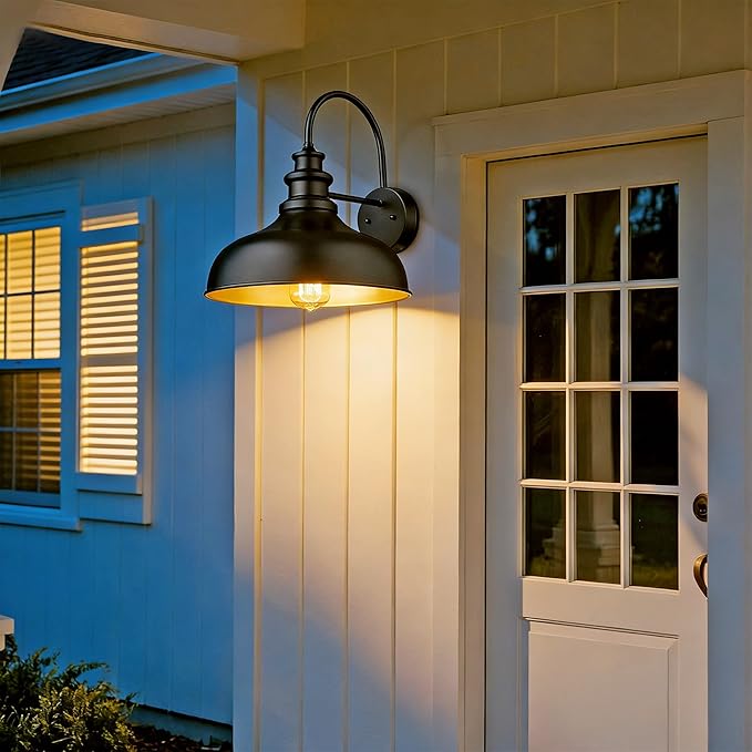 Bestshared Outdoor Barn Lights,4 Pack Outdoor Wall Sconce,Weather Resistant Farmhouse Porch Wall Mount Light | Lumora