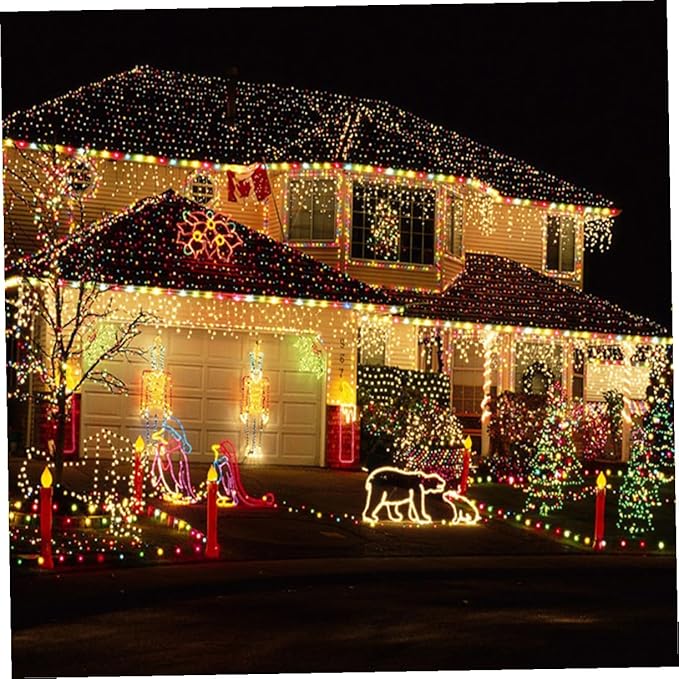 Solar LED String Lights Warm White Beads Outdoor Decorative Lamps for Garden Patio Lawn Energy-Saving Solar Powered Festive Lighting