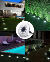 HOUSEOFLED Solar Ground Lights 12 Pack, Waterproof IP65 In-Ground Outdoor Landscape Lights, Warm White, for | Lumora