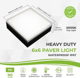 LUMENGY Paver Light 6x6 Inch (5.9x5.9), 5000K Daylight, Glare-Free Brick Lighting for - Outdoor Path Light | Lumora
