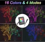10W Low Voltage Landscape Lighting RGB Color Changing LED Landscape Lights Remote Control Waterproof Garden Patio | Lumora