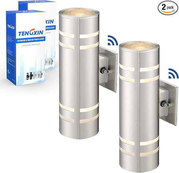 TENGXIN 2 Pack Outdoor Wall Lights,Waterproof Wall Light Fixture,Exterior Lighting Fixtures,Stainless Steel Outdoor | Lumora