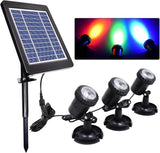Zerodis Solar Outdoor In Ground Lights LED Solar Pathway with 3 Adjustable Heads for Landscape and Yard Use Garden | Lumora