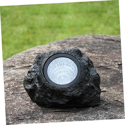 ARTIBETTER 2pcs Simulation Stone Solar Lamp Outdoor Garden Lights Solar Pathway Lamp Landscape Light for Patio Driveway