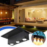 Solar Fence Lights | Automatic Decorative Waterproof Lamp | Stairs Solar Lights - for Outdoor Garden Yard Patio | Lumora