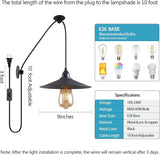 Hanging Lamp with Plug in Cord Outdoor Lamps for Patio Waterproof Pendant Light with Plug Outdoor Lamps for Patio | Lumora
