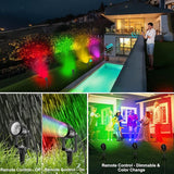 1500LM LED High Brightness Outdoor Landscape Lighting 15W RGB Color Changing Landscape Lights Remote Control | Lumora