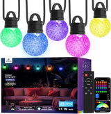 APPECK Outdoor String Lights 150FT, RGBW Smart Patio Lights with 111 Scene Modes, Christmas String Lights with 75 | Lumora