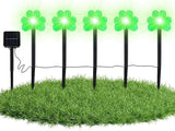 St Patricks Day Outdoor Lights - Lucky Sign Outdoor Lights Decorations, Shamrocks Stake Led Solar Lights | Yard Art | Lumora