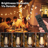 100 FT Outdoor String Lights for Outside, IP65 Waterproof ST38 LED Shatterproof Bulbs, Dimmable & Timable, 3 Light | Lumora