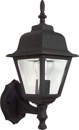 Craftmade Z170-TB Coach Lights Outdoor Wall Mount Sconce, 1-Light 60 Watt (6"W x 15"H), Matte Black | Lumora