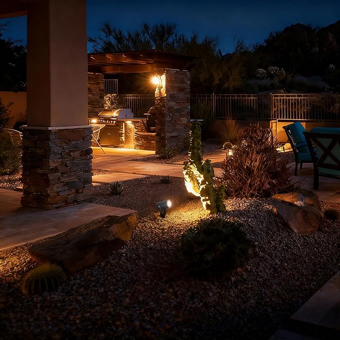 Low Voltage Landscape LED Spotlight, 3W 12V AC/DC Outdoor Waterproof Garden Lights for Yard, Pathway, Tree Up | Lumora
