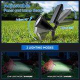 KEV 800 Lumens Solar Spot Lights Outdoor,18 LEDs Solar Flood Lights with 2 Modes &Adjustable &IPX65 | Lumora