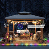 LED Deck Lights Kit, 50 Pack 1.77" RGBW+IC Multicolor Dynamic Low Voltage Recessed Landscape Lights, IP67 | Lumora