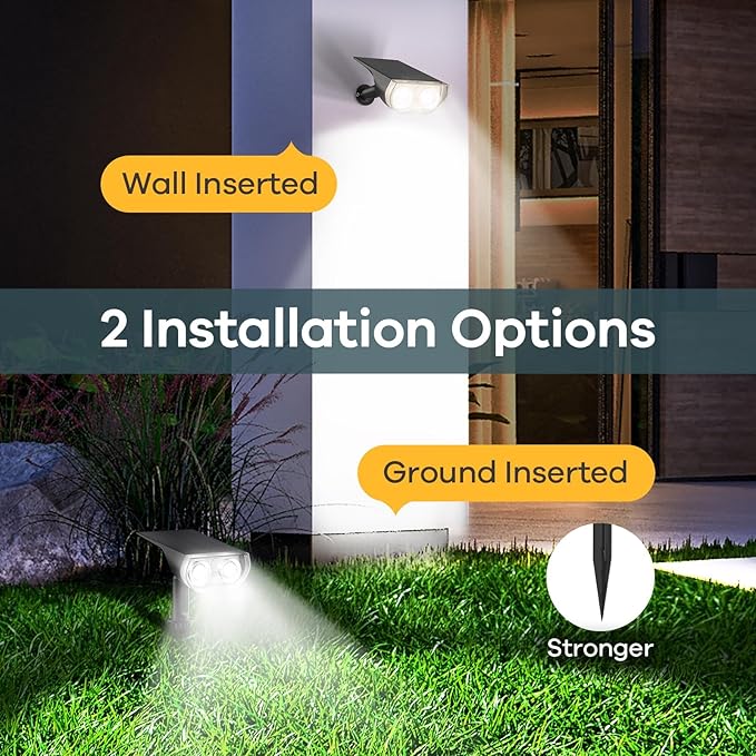 Linkind Solar Lights Outdoor Waterproof IP65, StarRay Dusk-to-Dawn Outdoor Solar Lights, 3 Lighting Modes Solar | Lumora