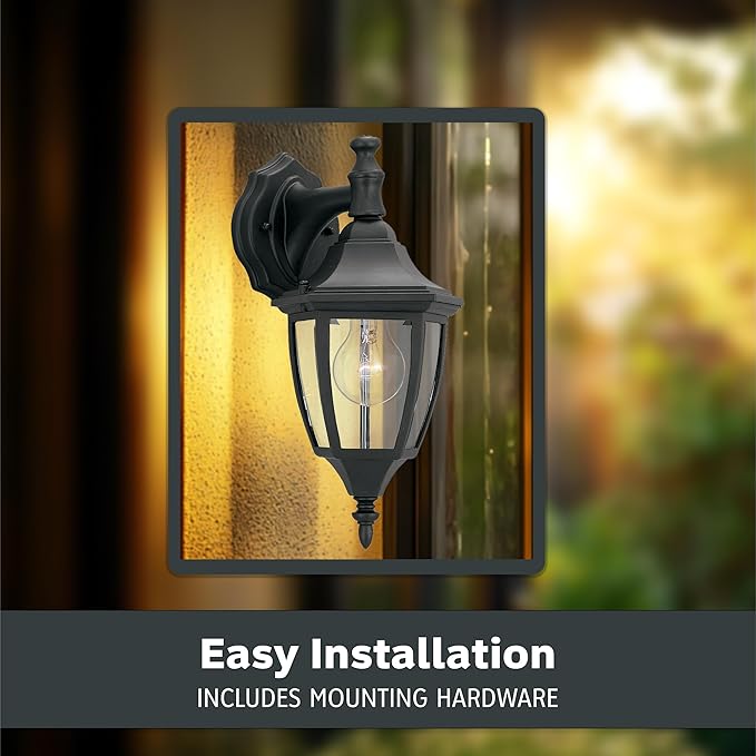 Designers Fountain Waterbury Outdoor Light Fixture, 14.25 Inch Exterior Wall Lantern Sconce for Front Door, Patio | Lumora