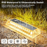 Lacasa Solar Deck Lights 4 Pack, Driveway Dock LED Light Solar Powered Outdoor Waterproof Road Markers for Step | Lumora