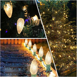 C9 Christmas Light Bulbs 100 Pack, Shatterproof Replacement LED Bulb, 2700K Warm White Fairy Lights for Indoor and | Lumora